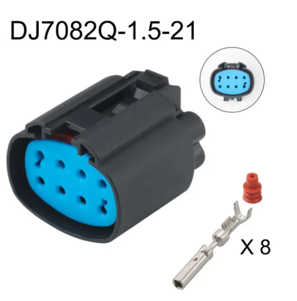 Giắc điện 8 pin  DJ7082Q-1.5-21