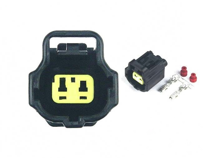 Giắc điện cảm biến nhiệt độ nước làm mát 2 dây (ECT) màu đen