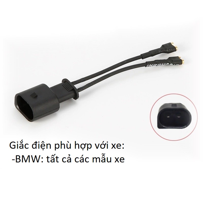 Giắc điện còi 2 pin phù hợp với xe BMW 1 5 series, 3 series, 7 series,...
