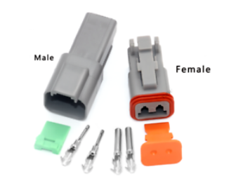 Giắc điện Deutsch DT 2 dây giắc đực/cái