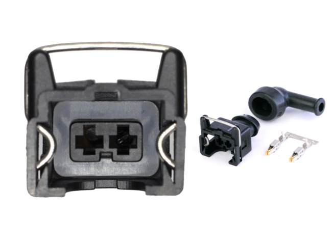 Giắc điện kim phun 2 dây với góc 90 độ của Bosch