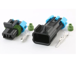 Giắc điện quạt làm mát 2 pin GM giăc đực/cái