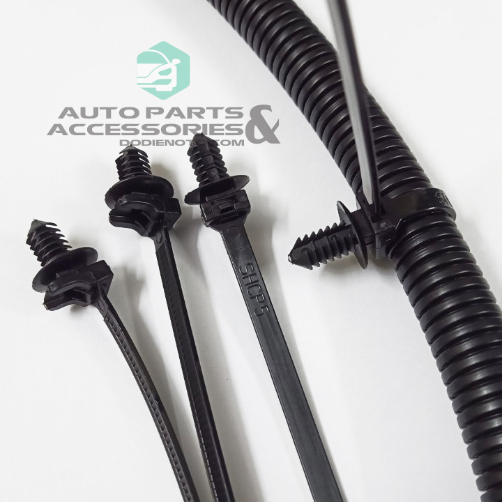 Dây rút nhựa màu đen có tán chuyên dùng cho ô tô 205x5mm