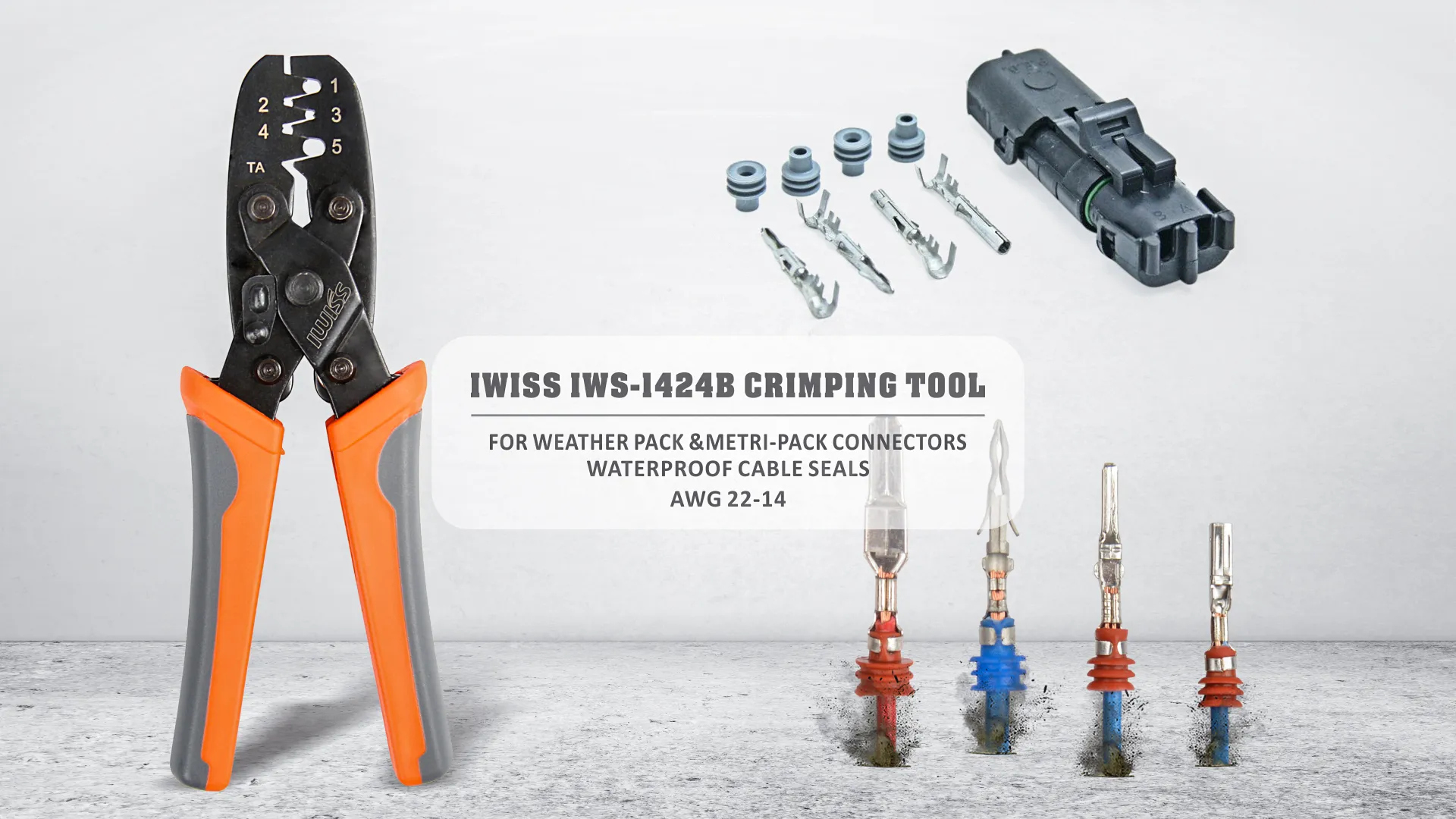 Kìm bấm cos với seal chống nước IWS-1424B