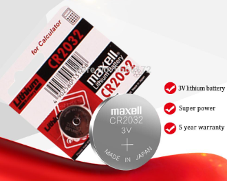 Pin CR2032 Maxell Lithium 3V Vỉ 5 Viên